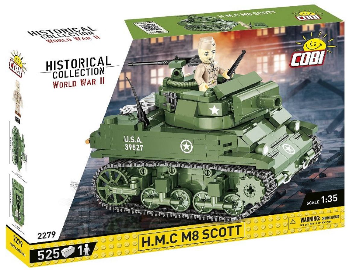 World War 2 - Howitzer Motor Carriage M8 Scott (519 Piece Kit)