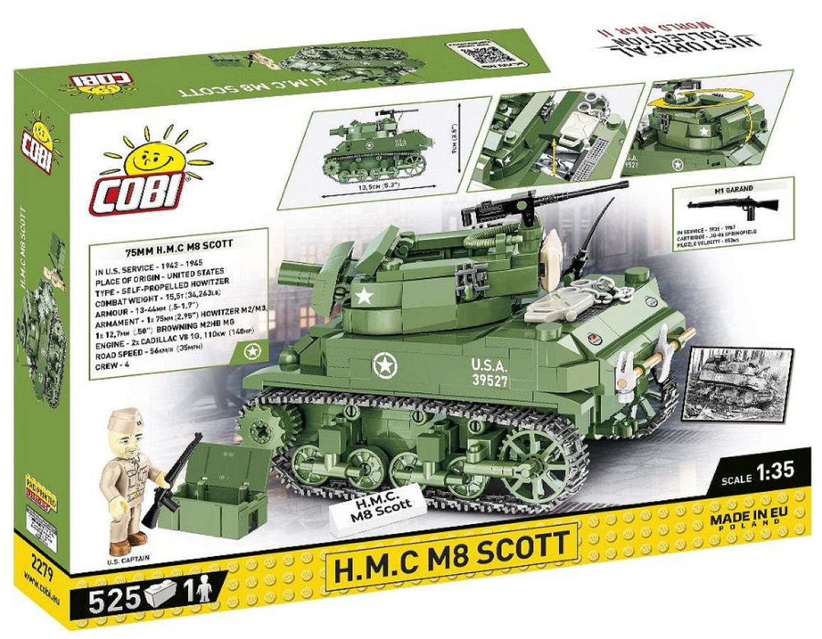 World War 2 - Howitzer Motor Carriage M8 Scott (519 Piece Kit)