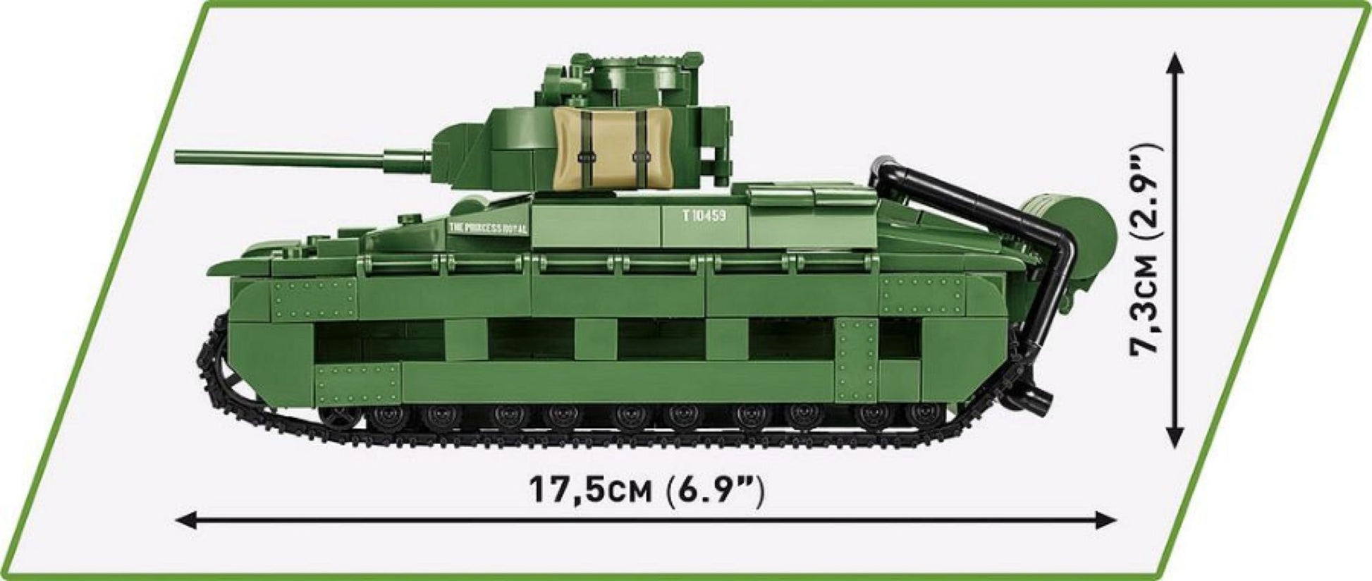 World War 2 - Matilda II & Panzer 38 (T) Diorama (1008 Piece Kit)