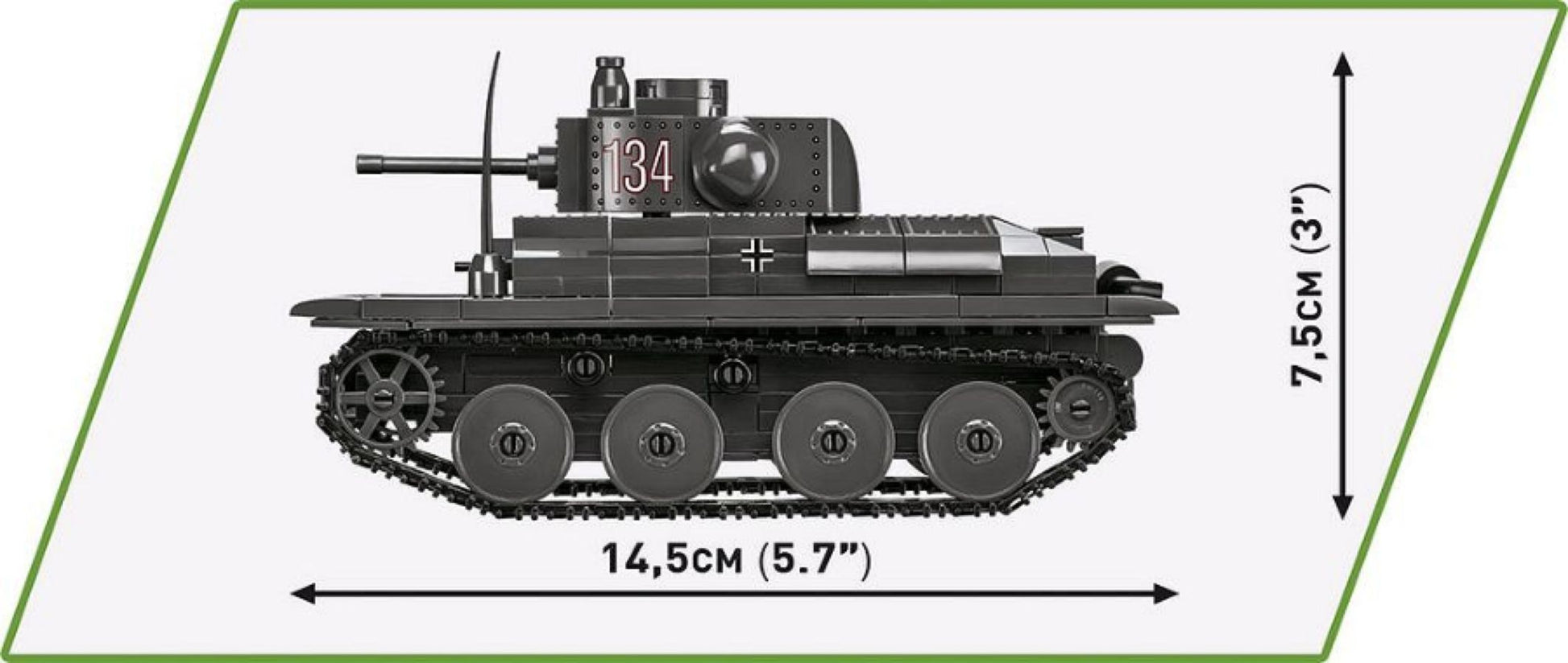 World War 2 - Matilda II & Panzer 38 (T) Diorama (1008 Piece Kit)