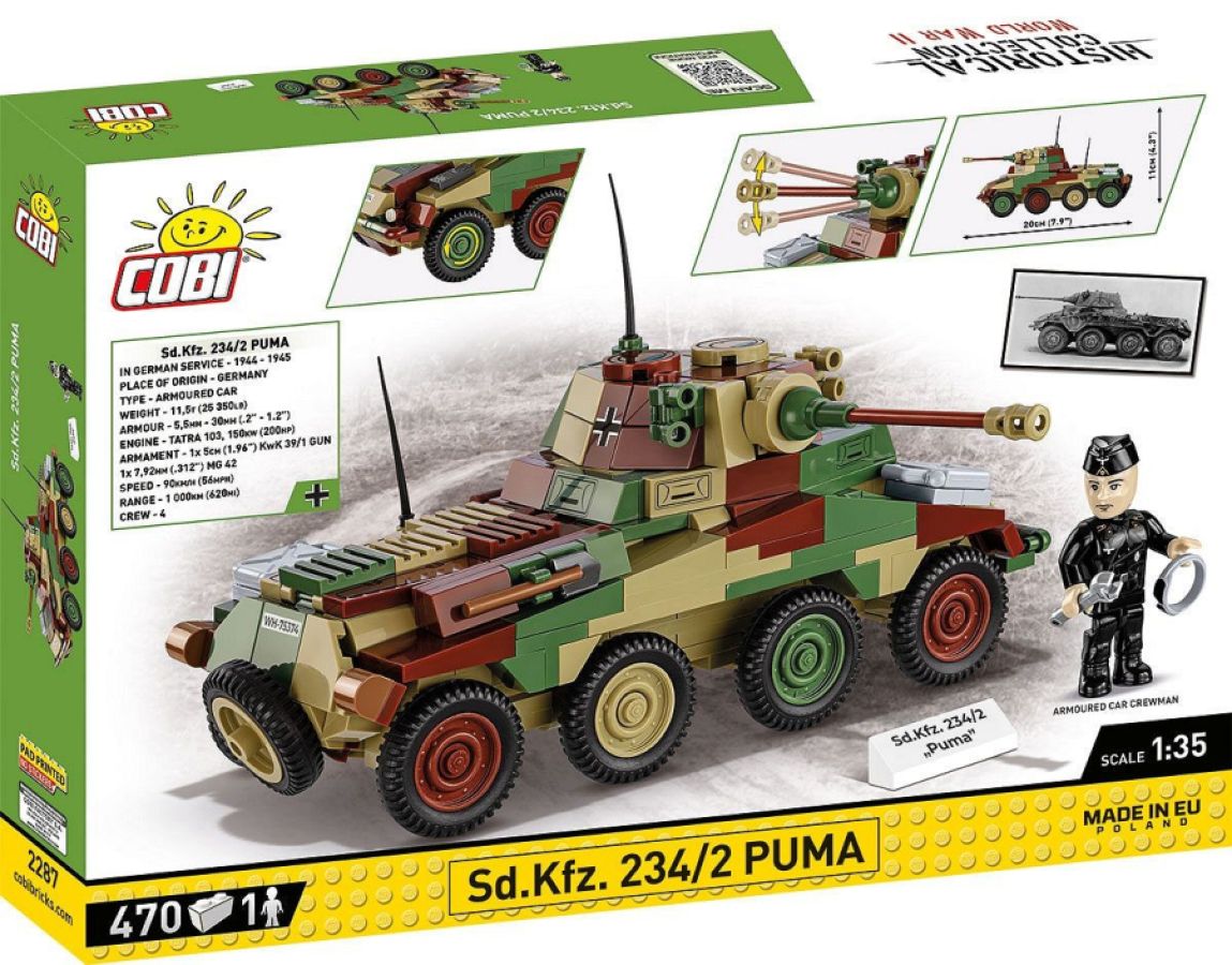 World War 2 - Sd.Kfz. 234/2 Puma (470 Piece Kit)