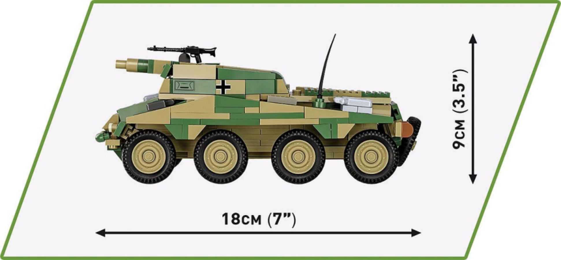 World War 2 - Sd.Kfz. 234/3 Stummel (438 Piece Kit)