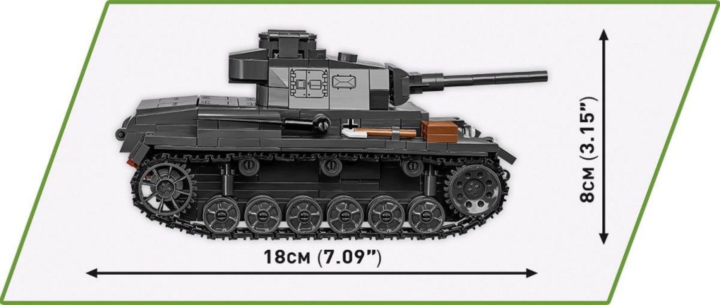 World War 2 - Panzer III Ausf.J (590 Piece Kit)