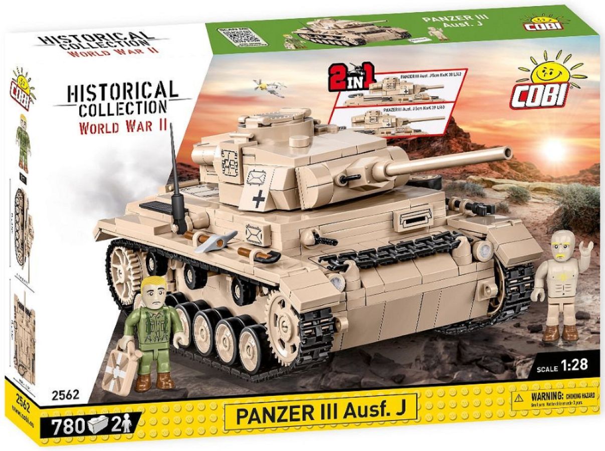 World War 2 - Panzer III Ausf.J & Field Workshop (780 Piece Kit)