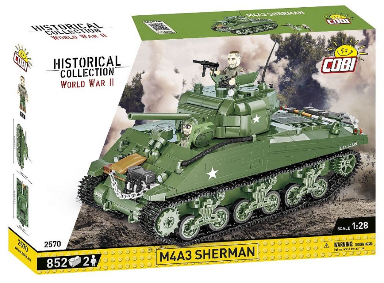 World War 2 - M4A3 Sherman (852 Piece Kit)