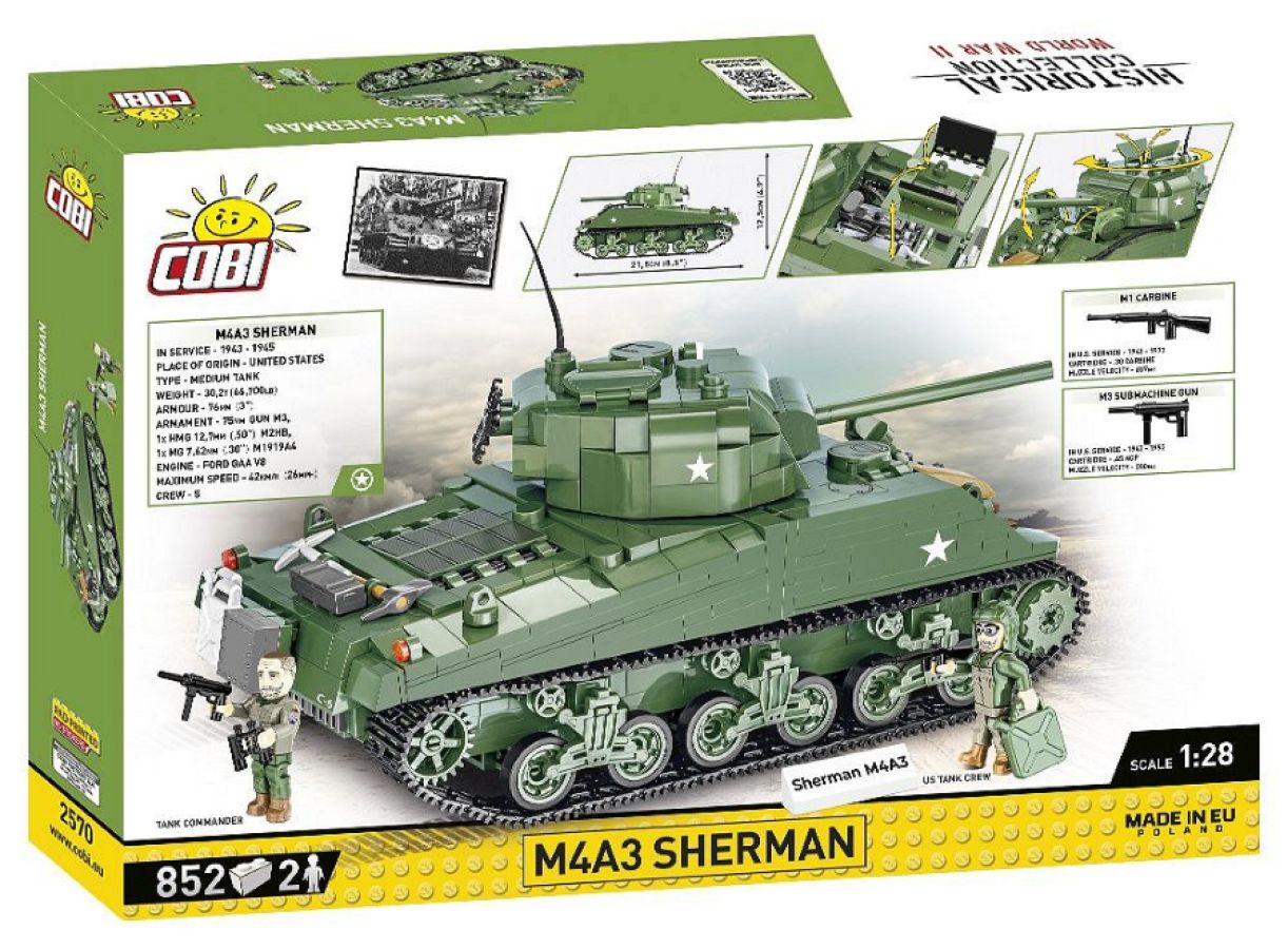 World War 2 - M4A3 Sherman (852 Piece Kit)