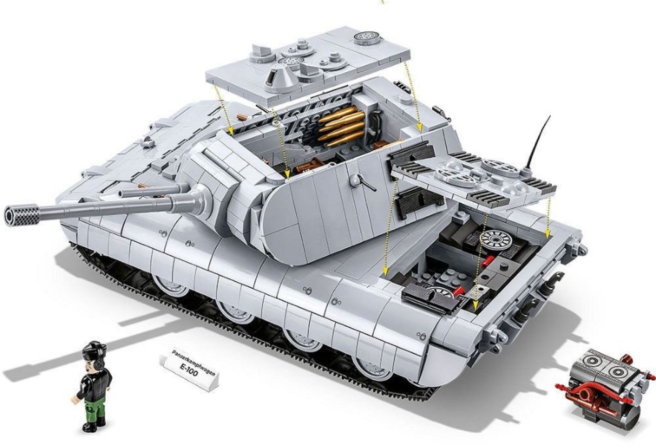 World War 2 - Panzerkampfwagen E-100 (1510 Piece Kit)