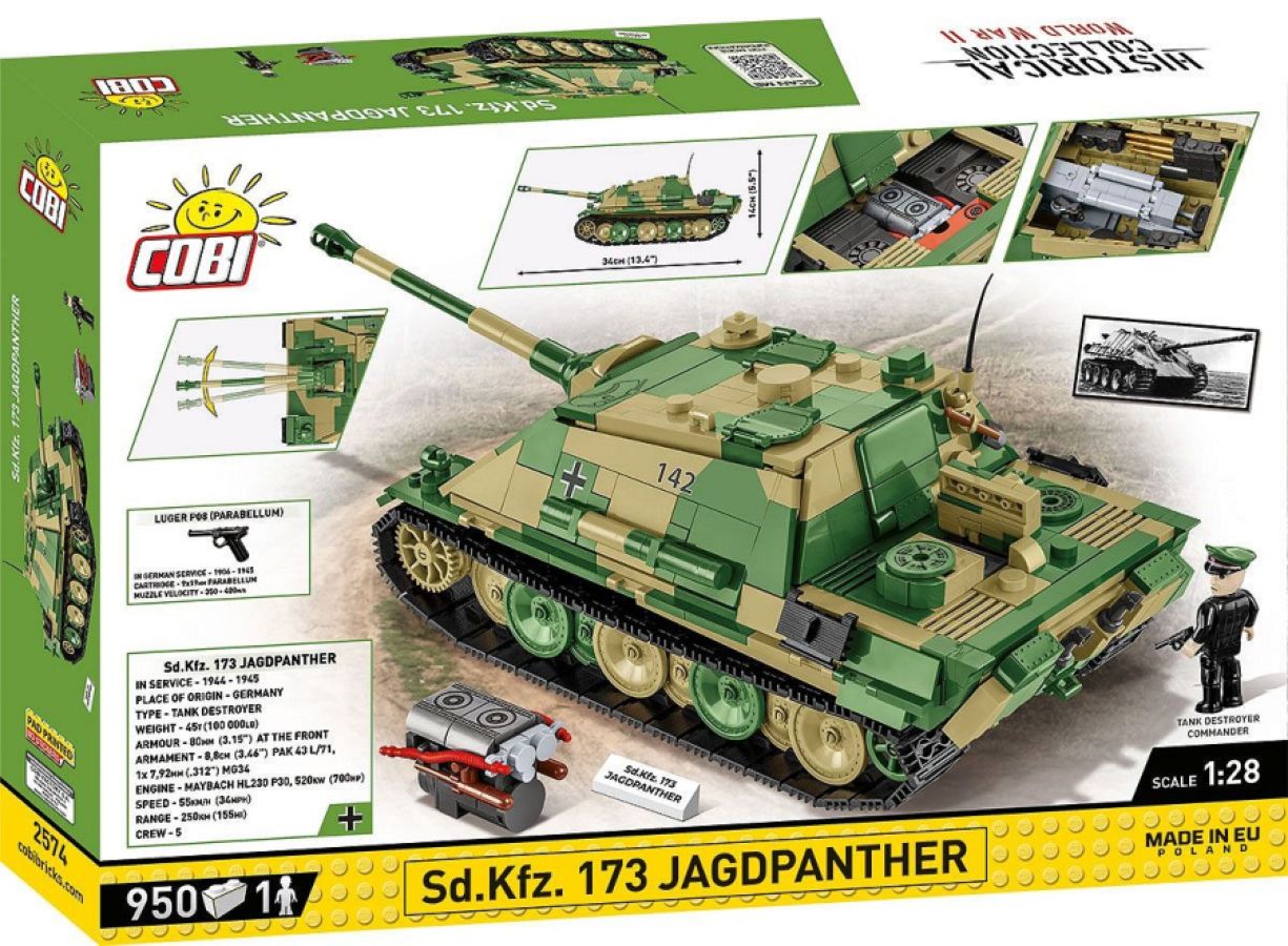 World War 2 - Sd.Kfz.173 Jagdpanther (970 Piece Kit)