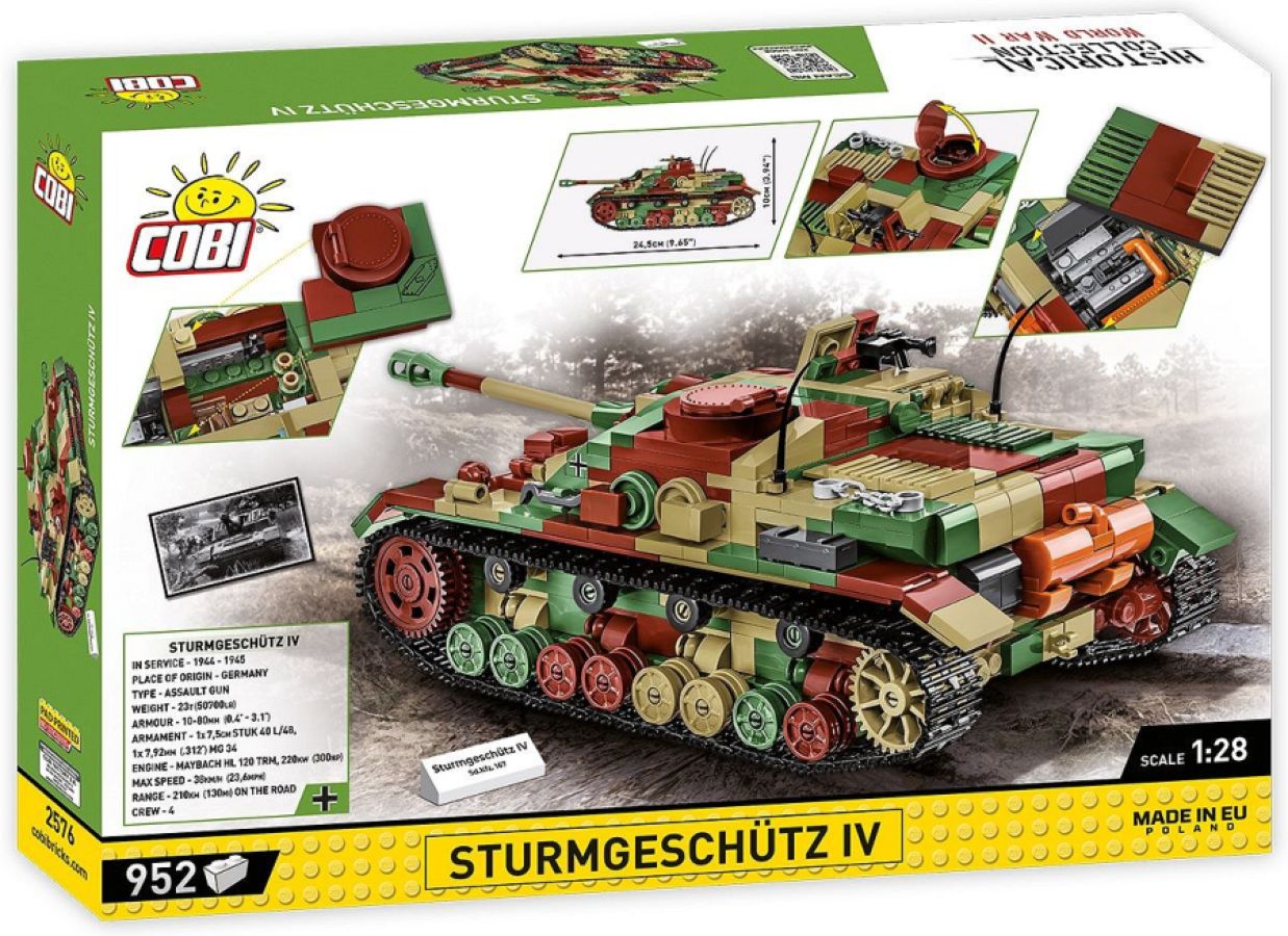 World War 2 - Sd.Kfz.167 Sturmgeschutz IV (954 Piece Kit)