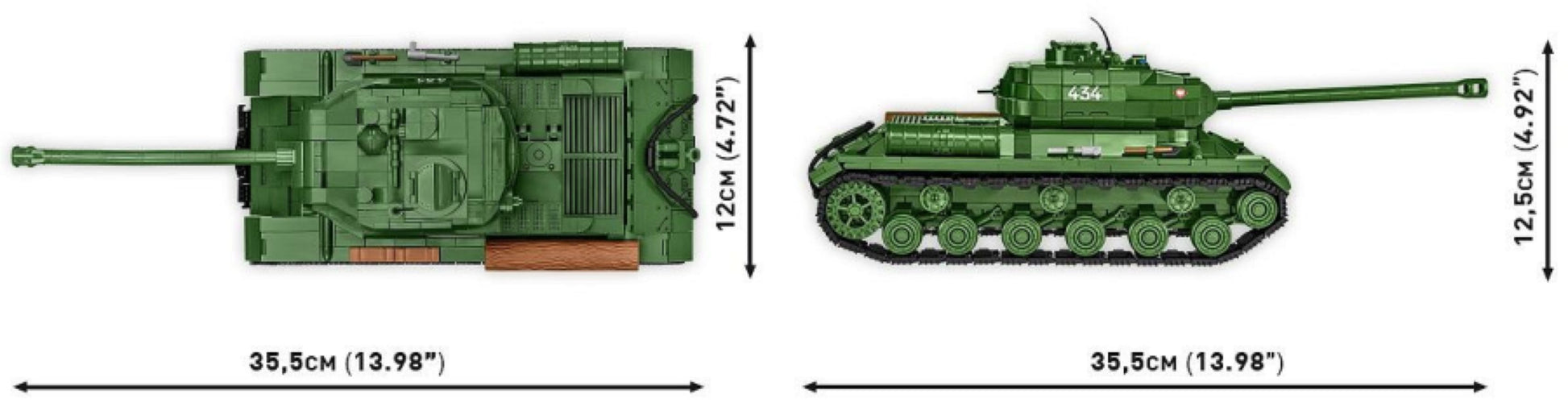 World War 2 - IS-2 (3 in 1) (1044 Piece Kit)