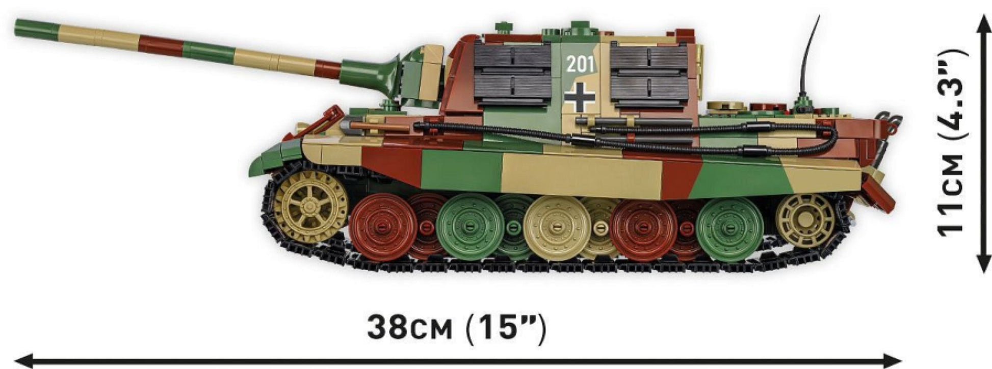 World War 2 - Sd.Kfz. 186 - Jagdtiger (1280 Piece Kit)