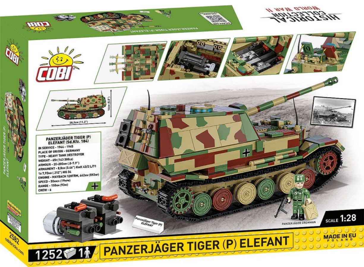 World War 2 - Panzerjäger Tiger (P) Elefant (1252 Piece Kit)