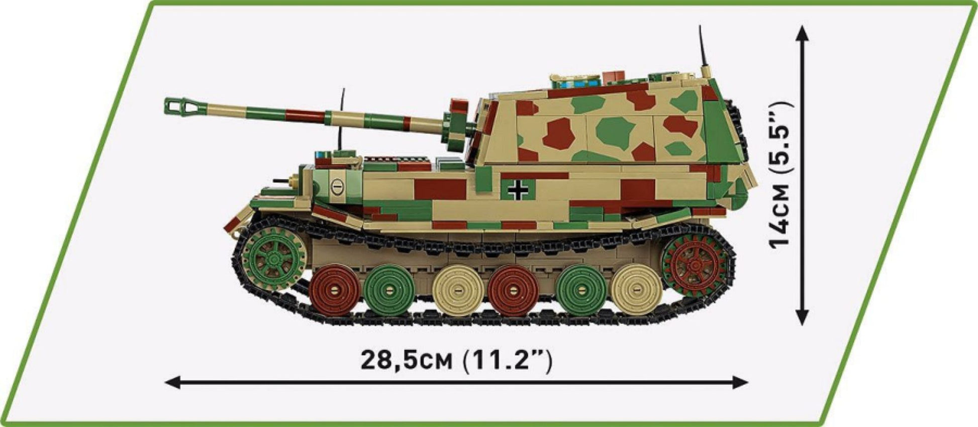 World War 2 - Panzerjäger Tiger (P) Elefant (1252 Piece Kit)