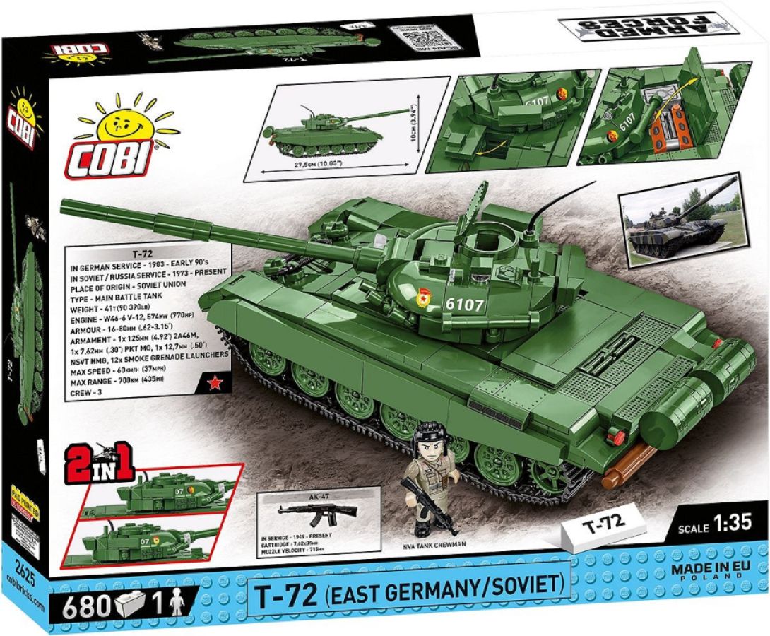 Armed Forces - T-72 (East Germany/Soviet) (680 Piece Kit)