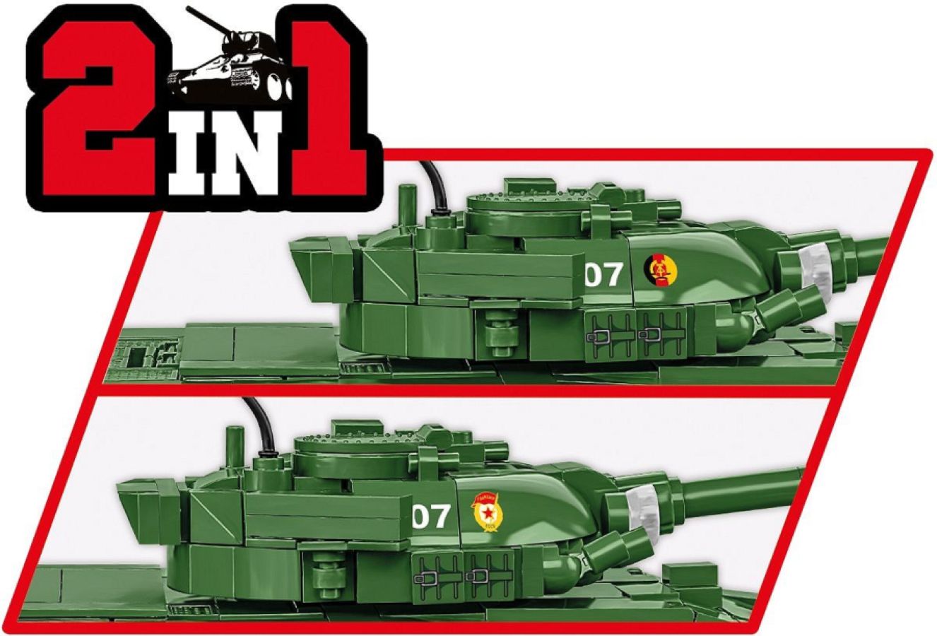 Armed Forces - T-72 (East Germany/Soviet) (680 Piece Kit)