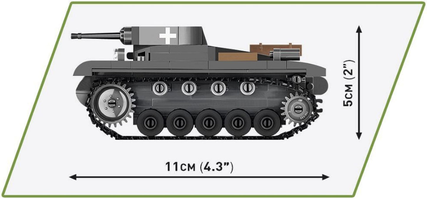 World War 2 - Panzer II Ausf.A (300 Piece Kit)