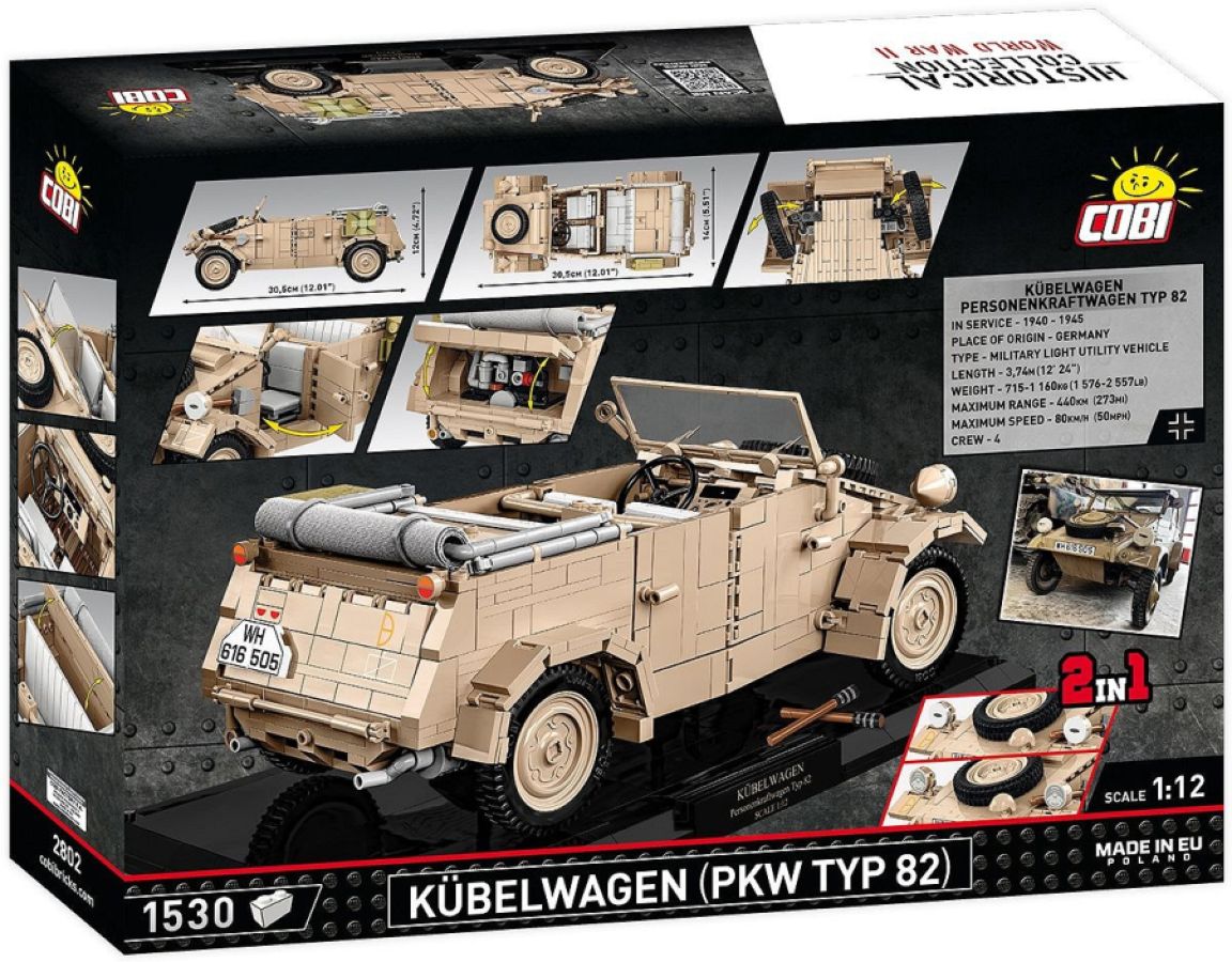 World War 2 - Kubelwagen Typ 82 - Executive Edition (1500 Piece Kit)