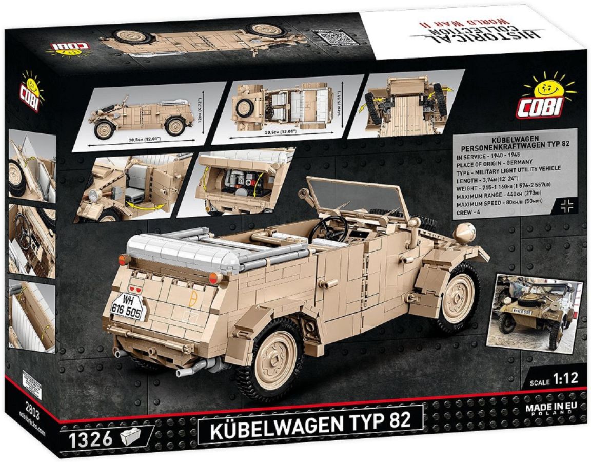 World War 2 - Kubelwagen Typ 82 (1290 Piece Kit)