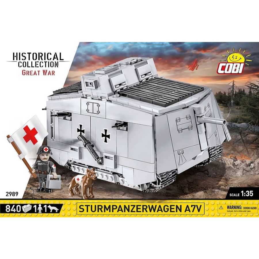 Great War - Sturmpanzerwagen A7V (840 Piece Kit)