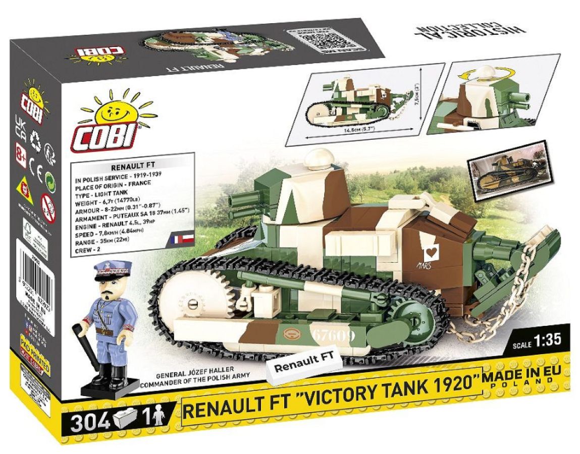 Great War - Renault FT "Victory Tank 1920" (304 Piece Kit)