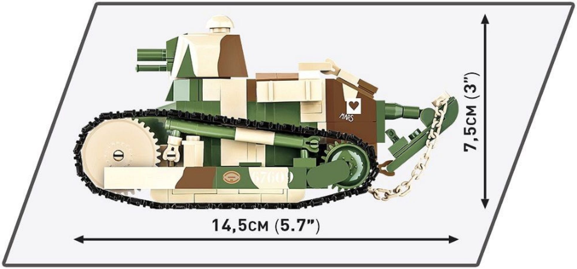 Great War - Renault FT "Victory Tank 1920" (304 Piece Kit)