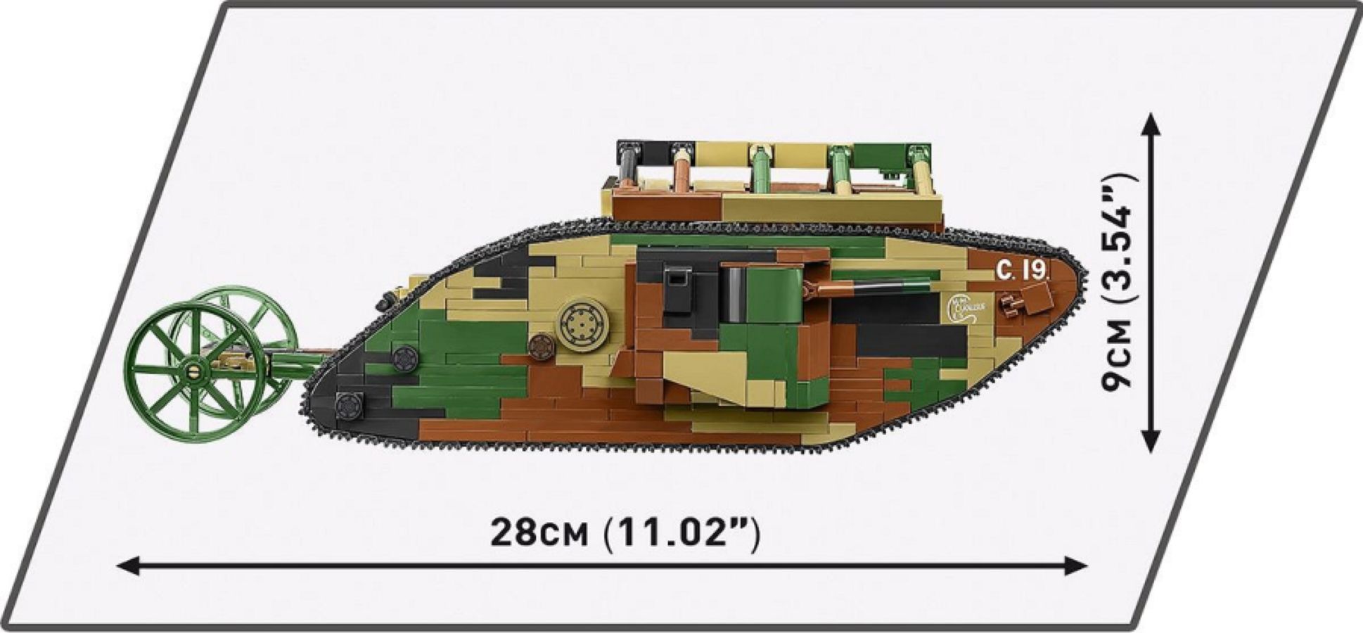 Great War - Mark I Male no C.19 (878 Piece Kit)