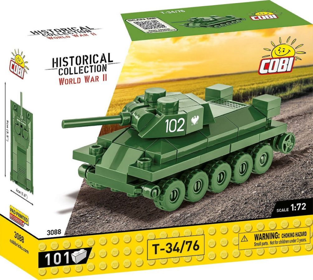 World War 2 - T-34/76 Tank (101 Piece Kit)