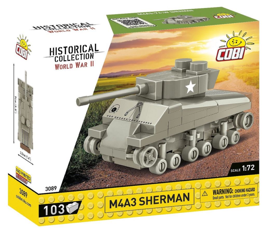 World War 2 - M4A3 Sherman Tank (103 Piece Kit)