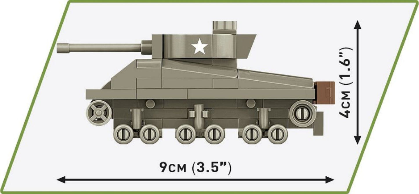 World War 2 - M4A3 Sherman Tank (103 Piece Kit)