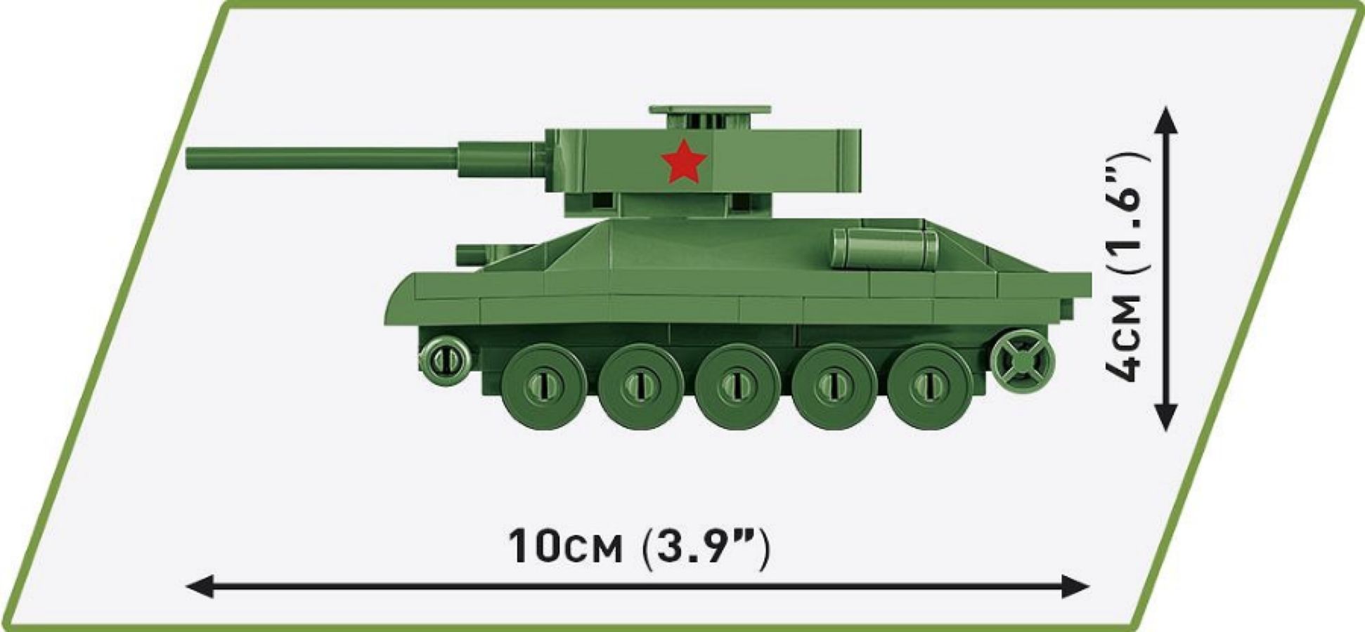 World War 2 - T-34-85 Tank (110 Piece Kit)