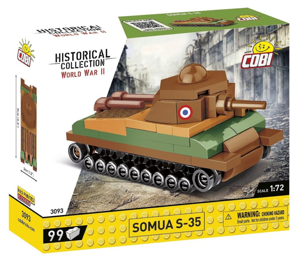 World War 2 - Somua S-35 Tank (99 Piece Kit)