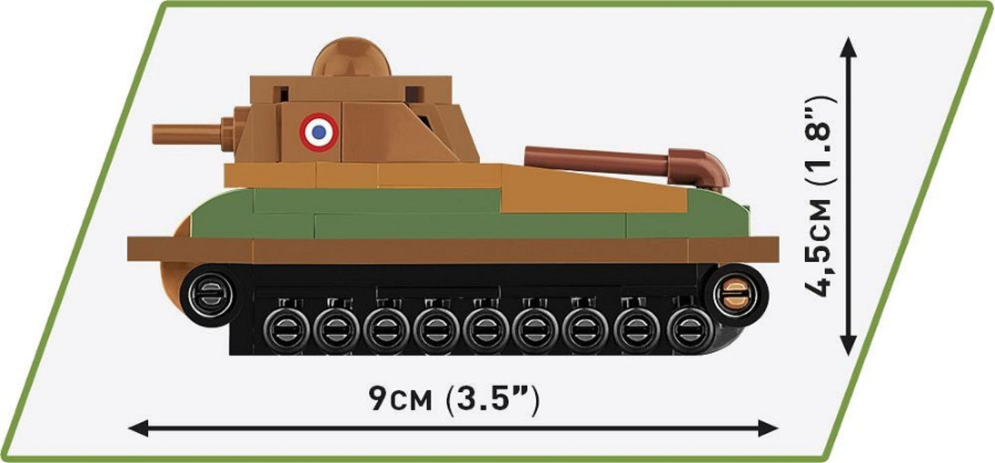 World War 2 - Somua S-35 Tank (99 Piece Kit)