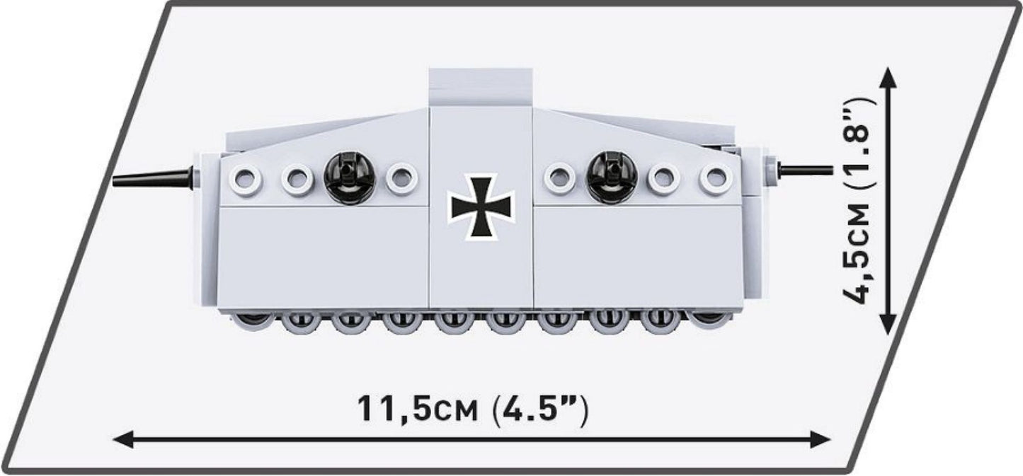 World War 2 - Sturmpanzerwagen A7V (119 Piece Kit)