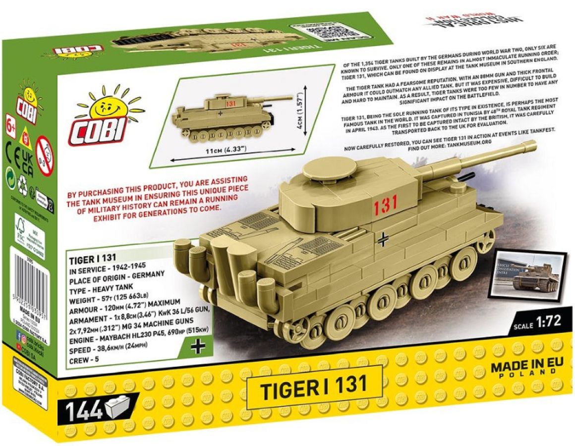 World War 2 - I 131 Tiger (161 Piece Kit)