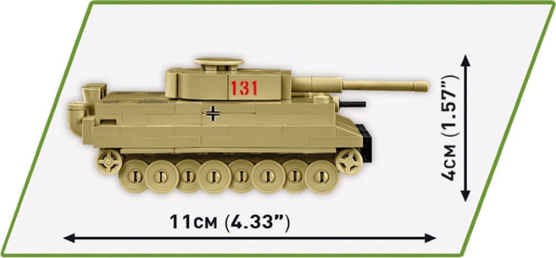 World War 2 - I 131 Tiger (161 Piece Kit)