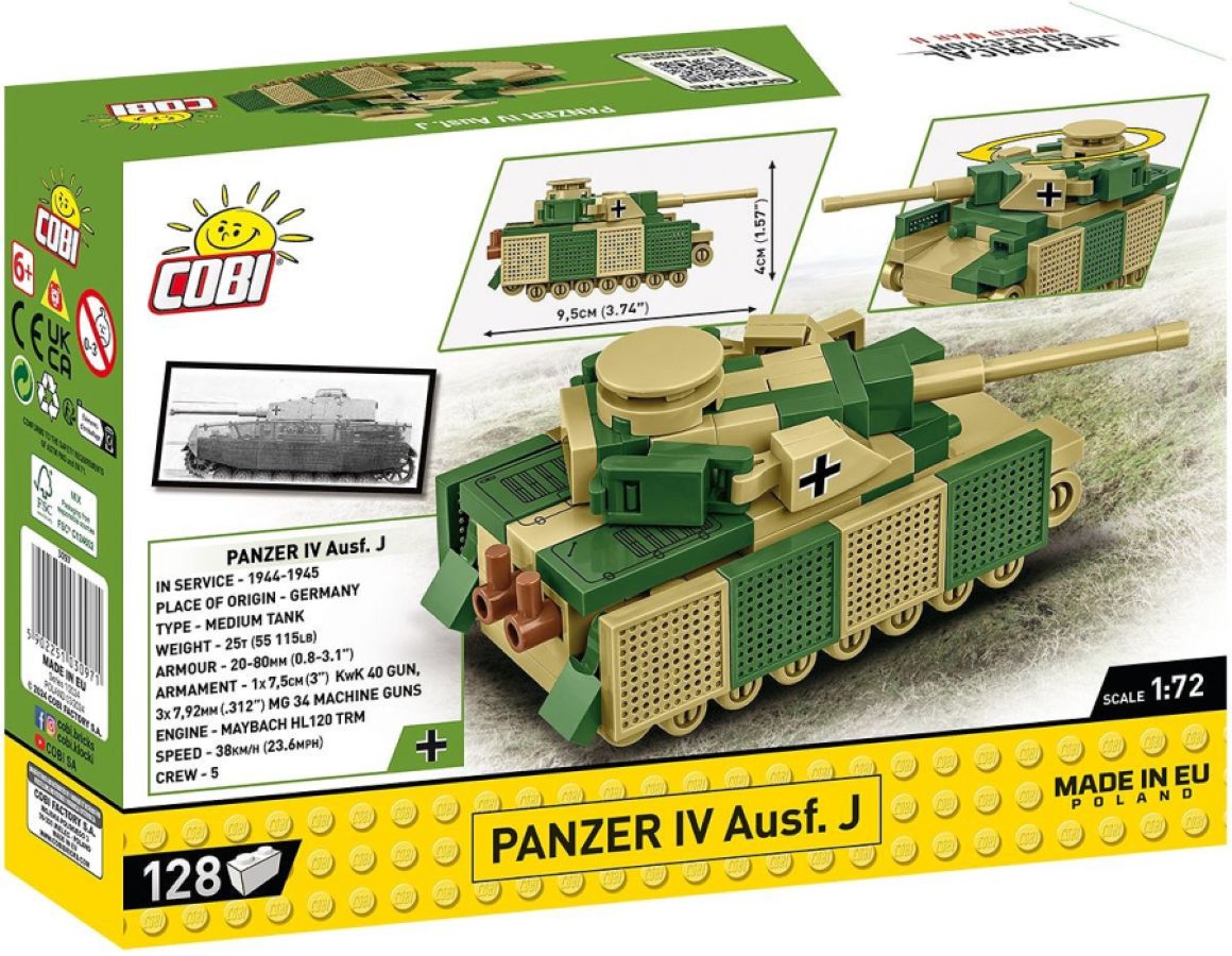 World War 2 - Panzer IV Ausf.j (130 Piece Kit)