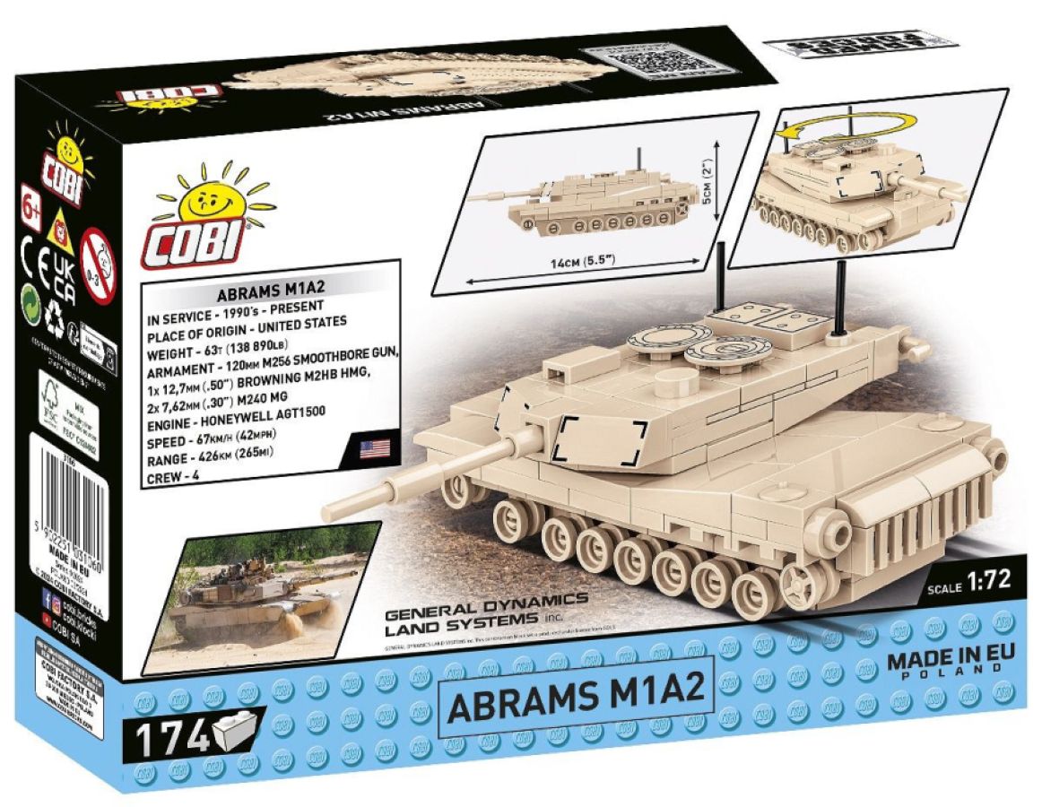 World War 2 - Abrams M1A2 (168 Piece Kit)