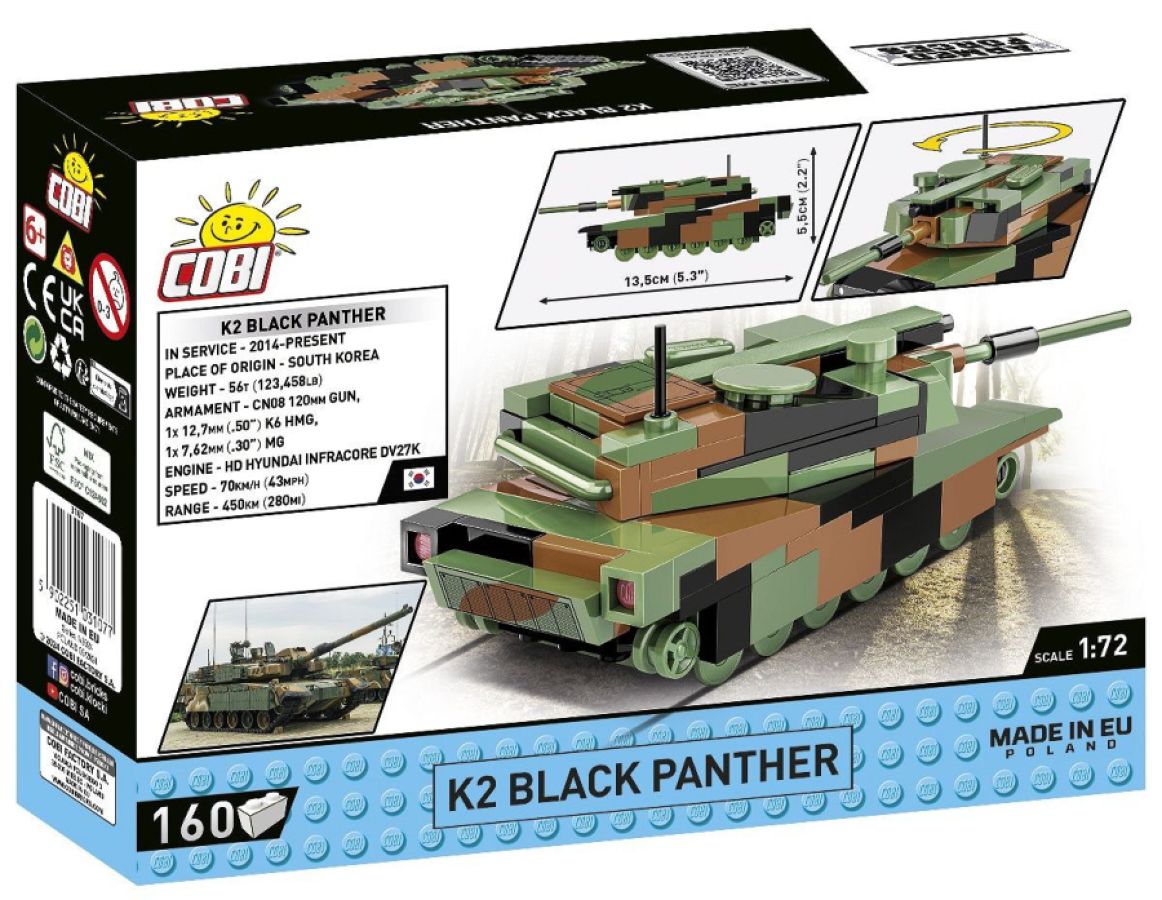 World War 2 - K2 Black Panther (162 Piece Kit)