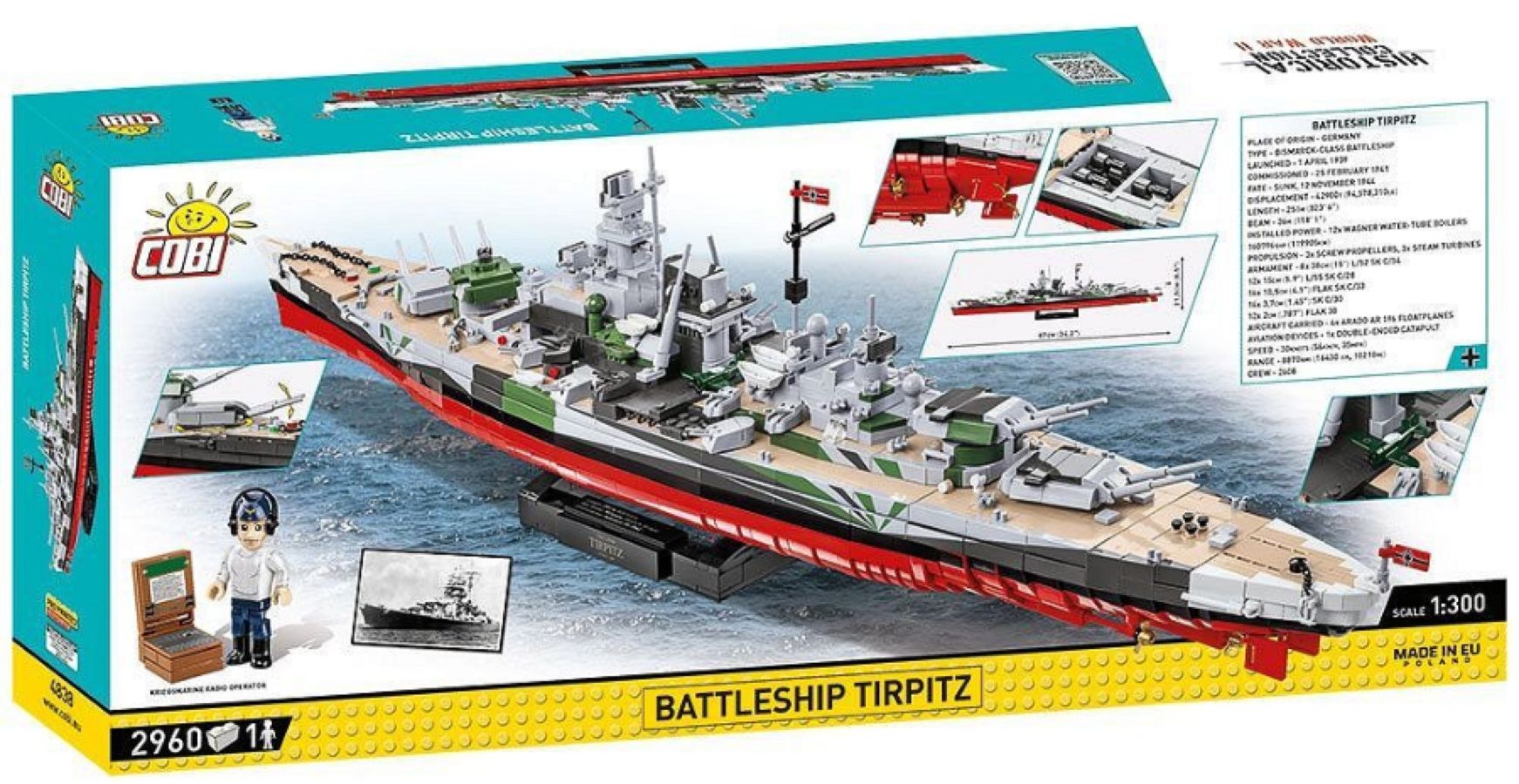 World War 2 - Battleship Tirpitz - Executive Edition (2960 Piece Kit)