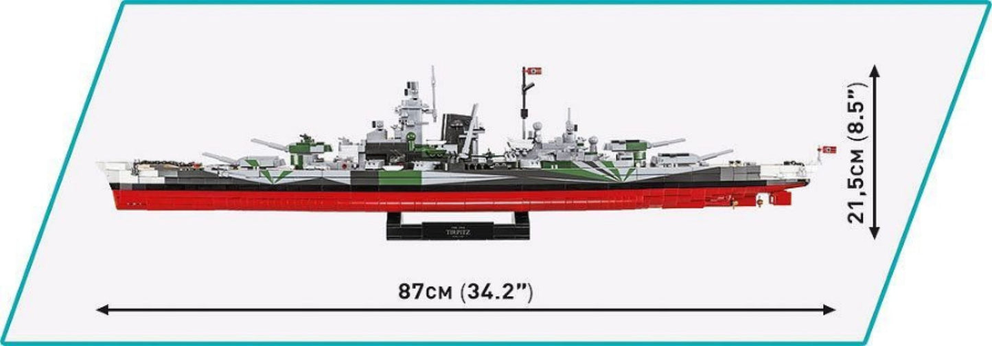 World War 2 - Battleship Tirpitz - Executive Edition (2960 Piece Kit)