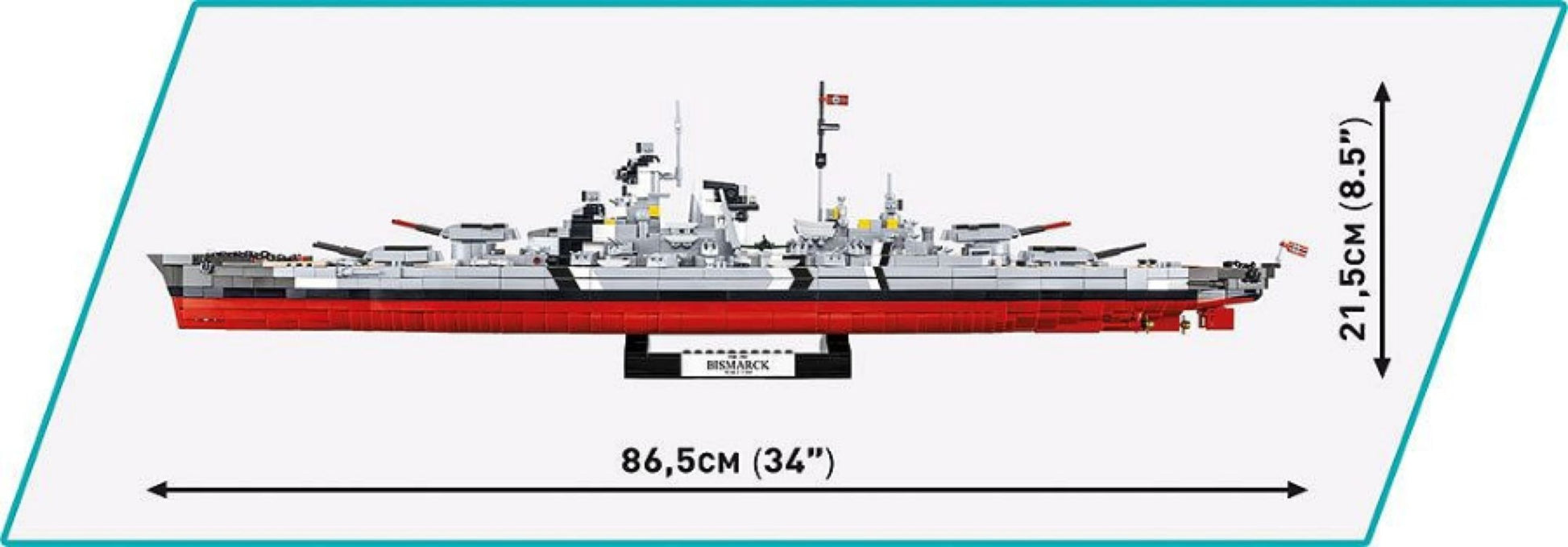 World War 2 - Battleship Bismarck (2810 Piece Kit)