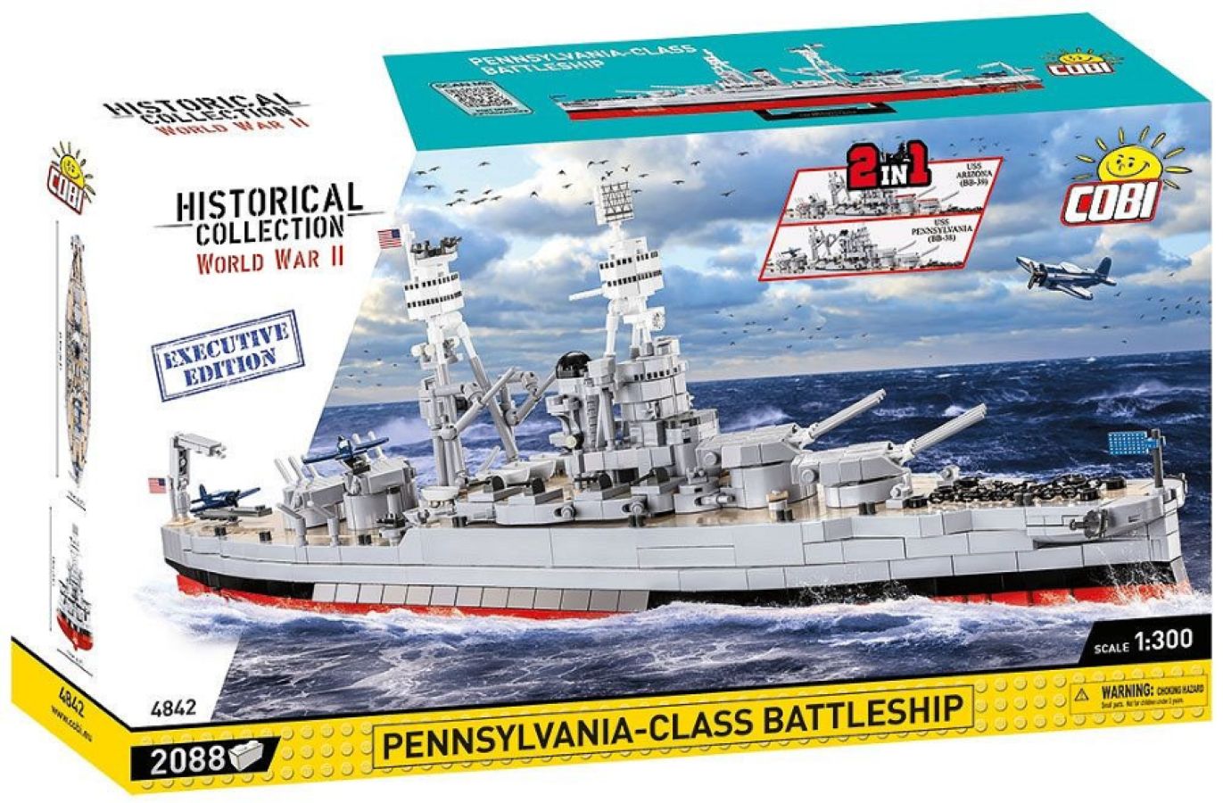 World War 2 - Pennsylvania Class Battleship - Executive Edition (2088 Piece Kit)