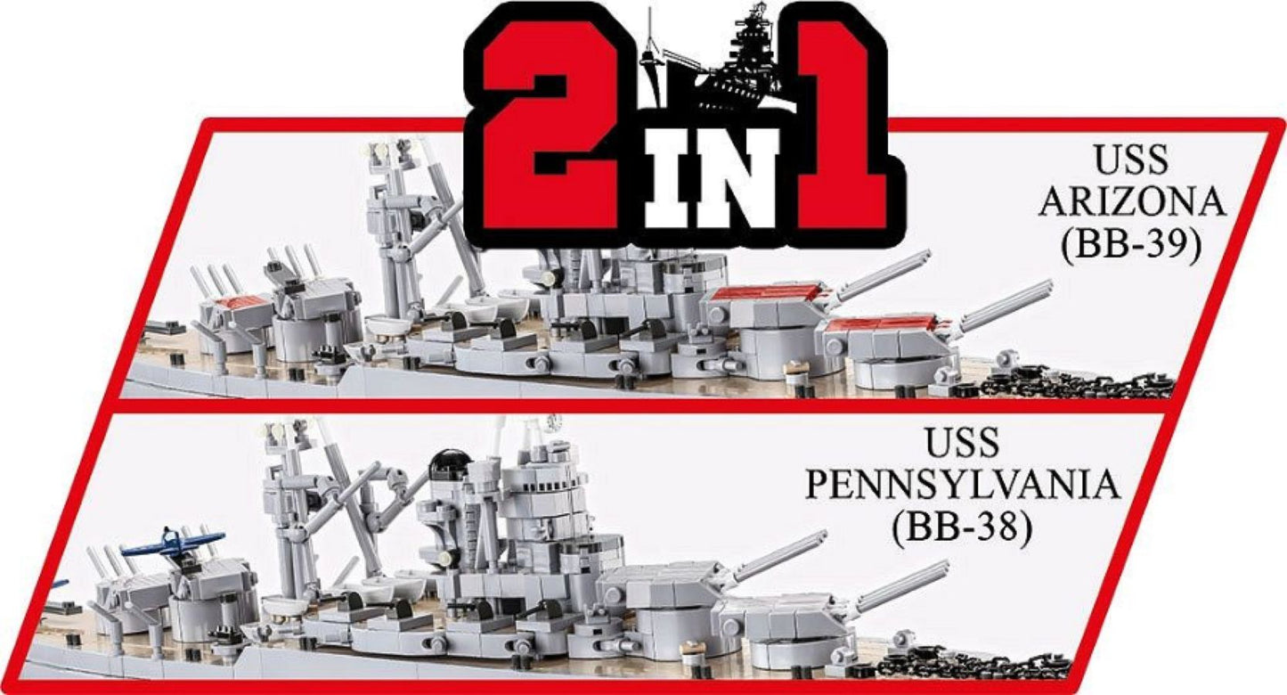 World War 2 - Pennsylvania Class Battleship - Executive Edition (2088 Piece Kit)