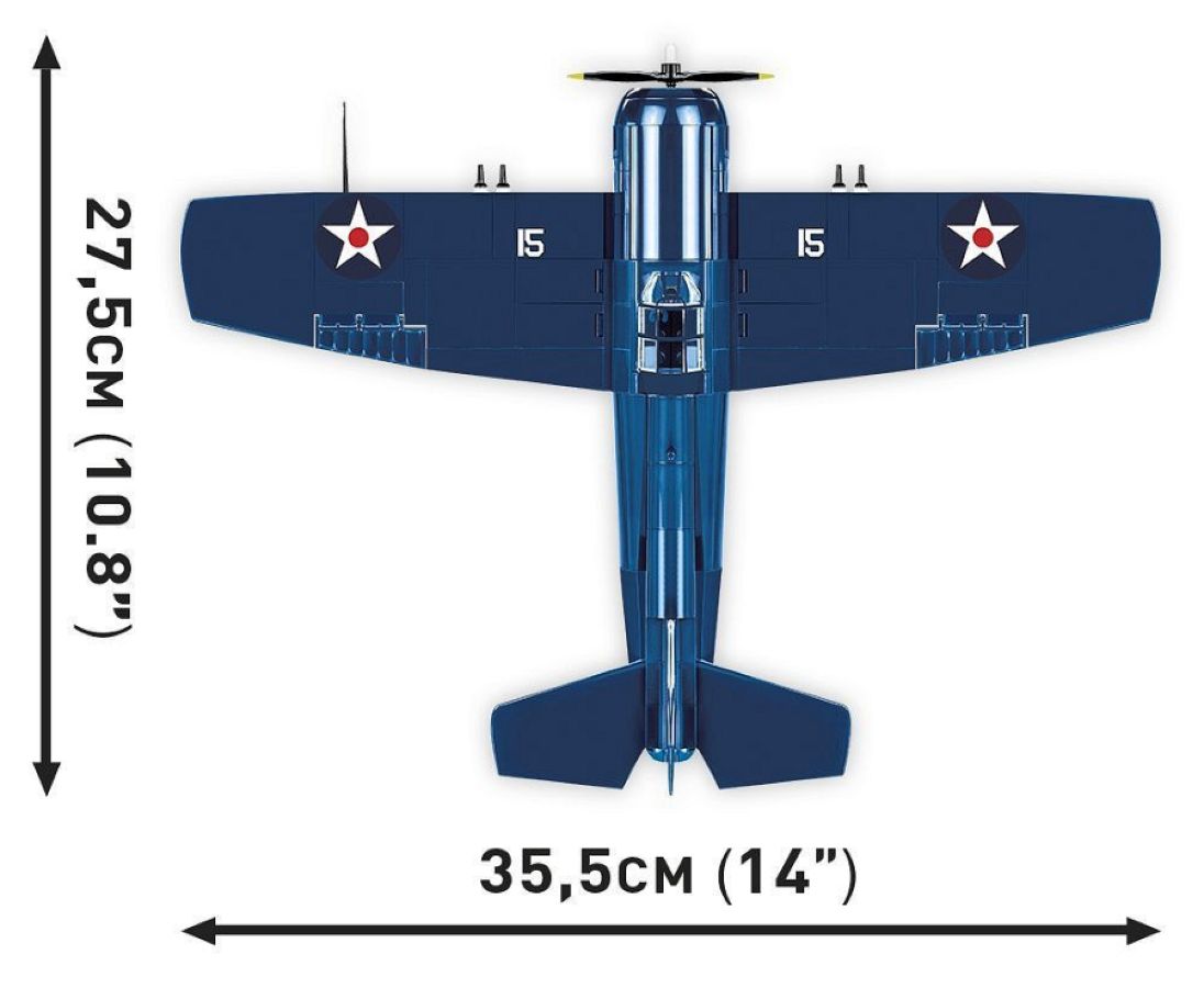 World War 2 - F4F Wildcat (Northrop Grumman) (375 Piece Kit)