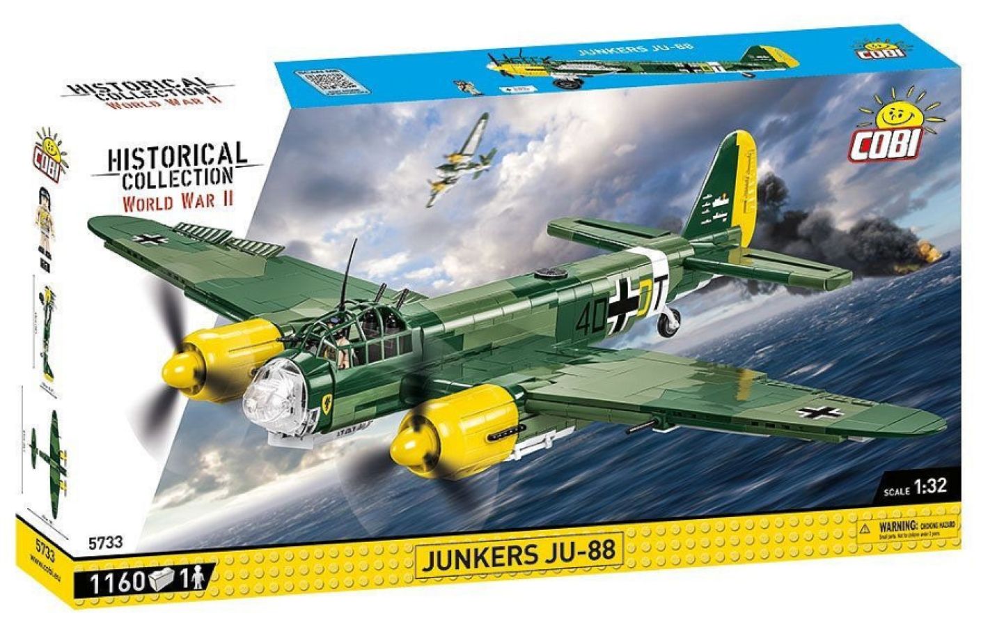 World War 2 - Junkers Ju-88 (1160 Piece Kit)