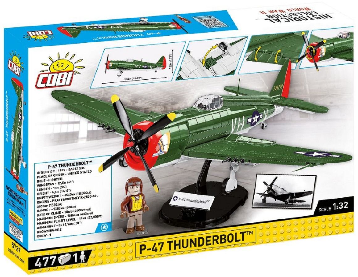 World War 2 - P-47 Thunderbolt (475 Piece Kit)