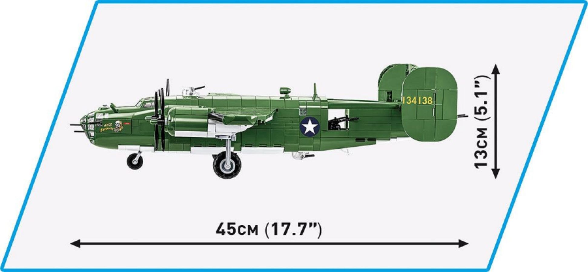 World War 2 - Consolidated B-24D Liberator (1413 Piece Kit)