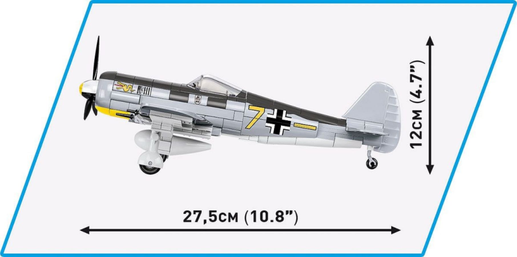 World War 2 - Focke-Wulf FW 190-A3 (377 Piece Kit)