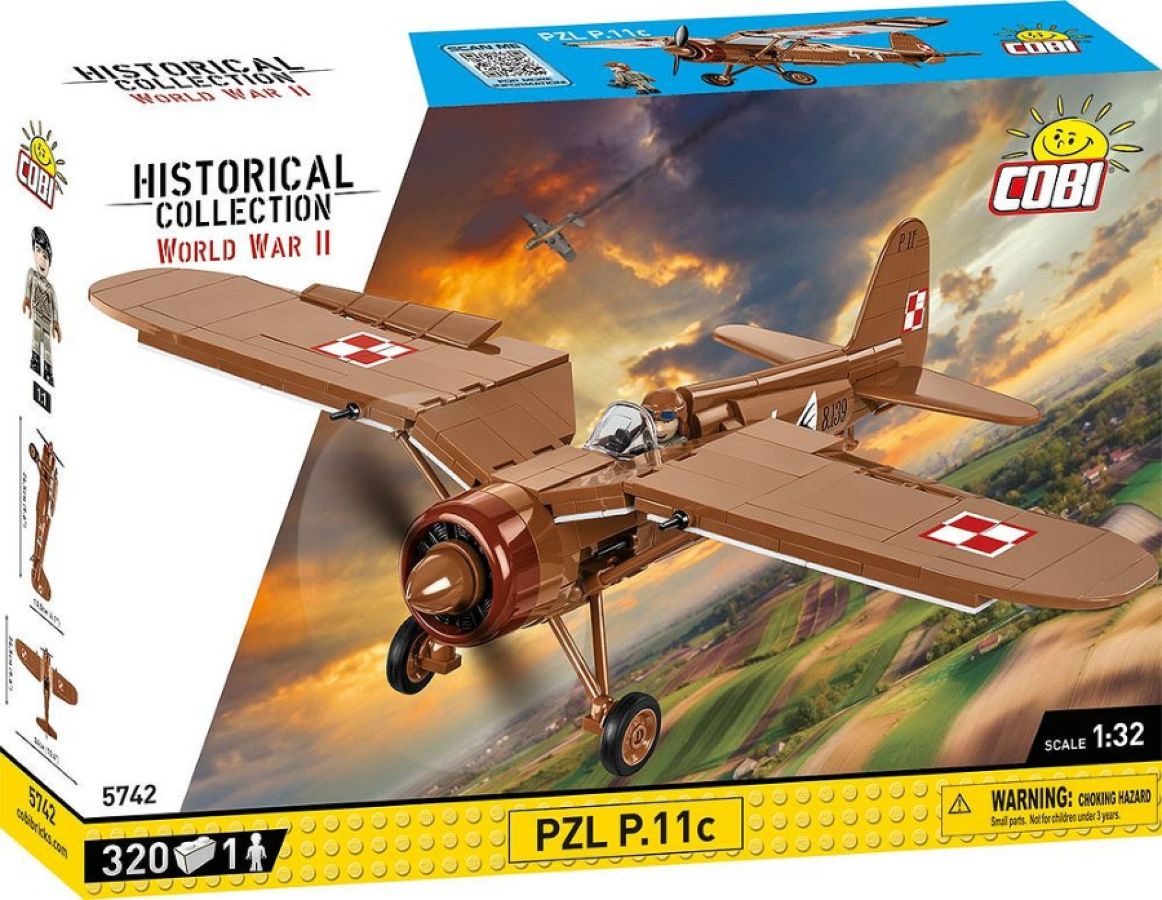 World War 2 - PZL P-11c (320 Piece Kit)