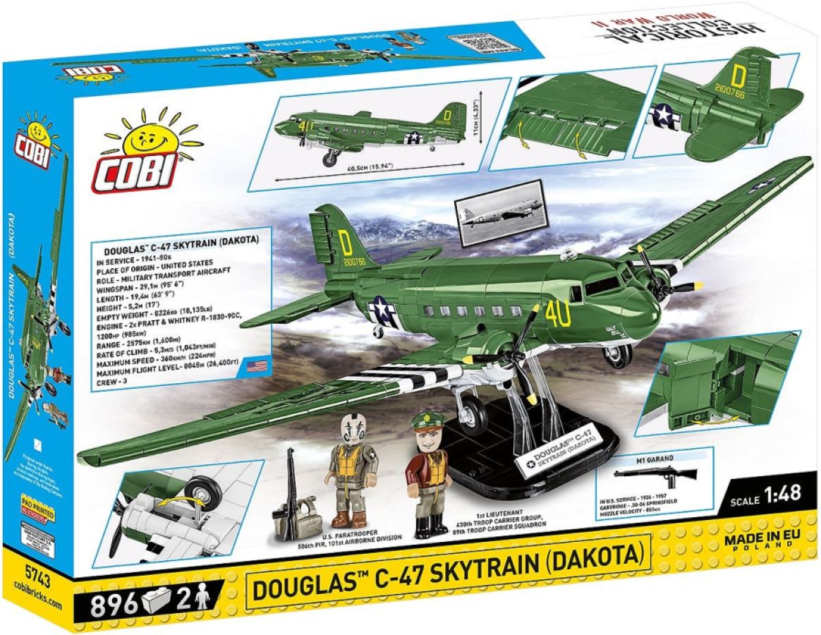 World War 2 - Douglas C-47 Skytrain "Dakota" (892 Piece Kit)